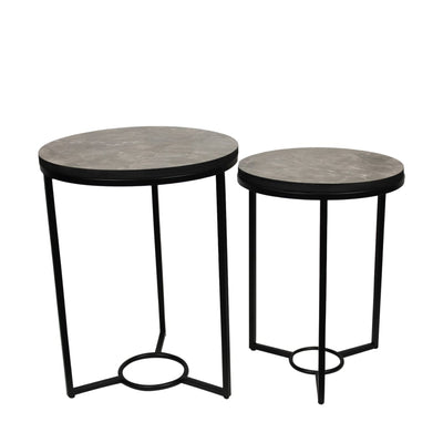 Bijzettafel Loft set van 2