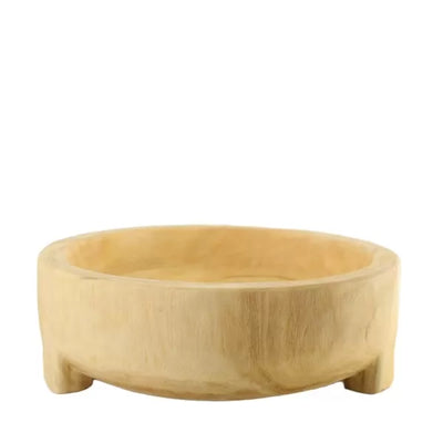 Houten schaal op pootjes klein