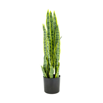 Kunst plant Sanseviera in pot