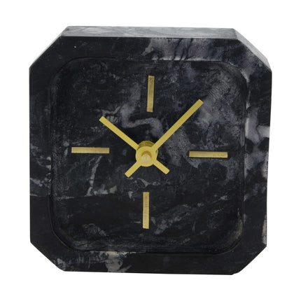 Tafelklok Marmora zwart klein