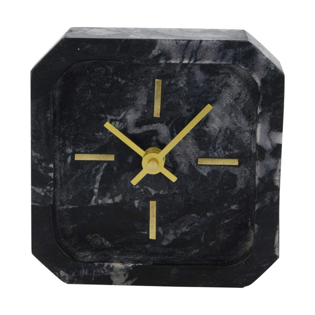 Tafelklok Marmora zwart klein