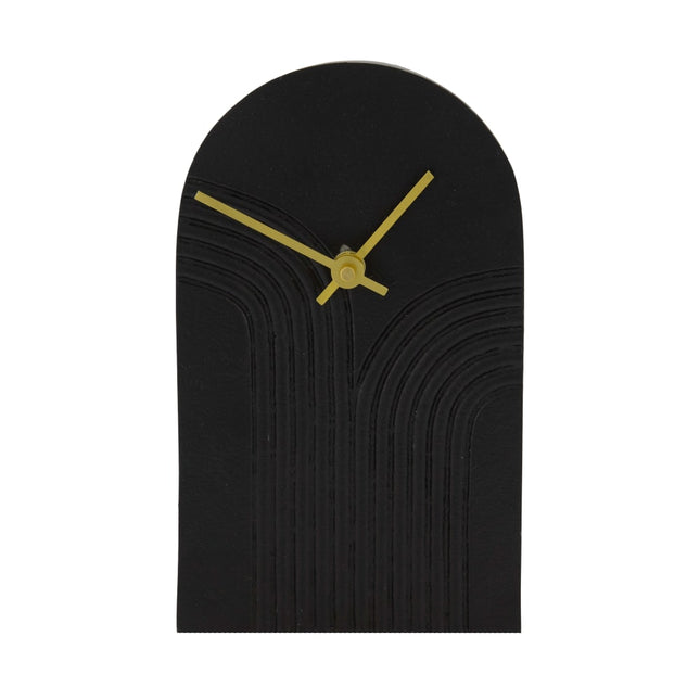 Tafelklok Arco zwart groot