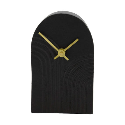 Tafelklok Arco zwart klein