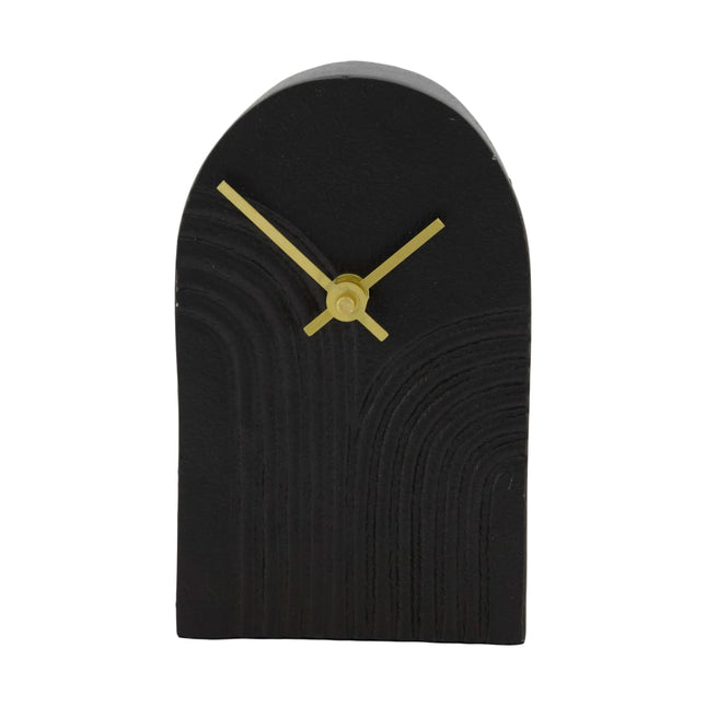 Tafelklok Arco zwart klein