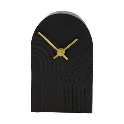 Tafelklok Arco zwart klein