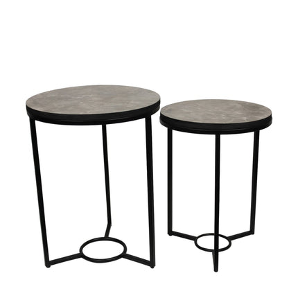 Bijzettafel Loft set van 2