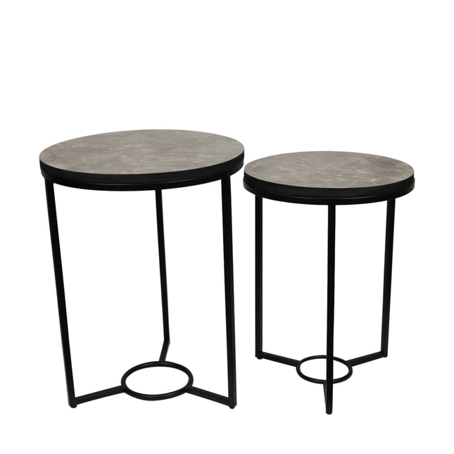 Bijzettafel Loft set van 2