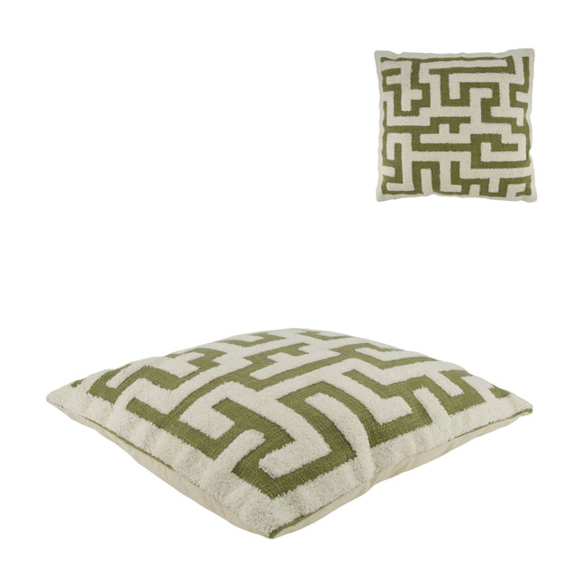 Sierkussen Maze olive