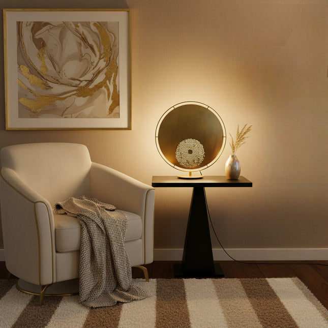 Tafellamp Solis goud