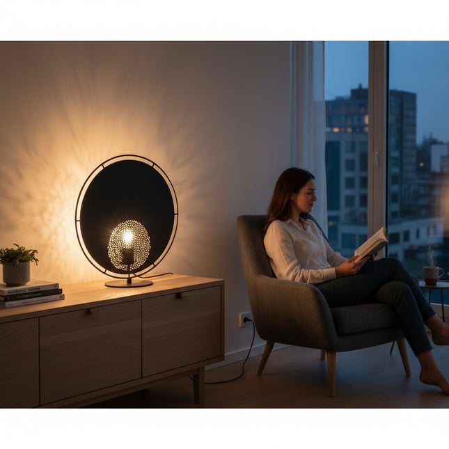 Tafellamp Solis zwart