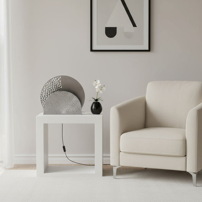 Tafellamp Luna zilver