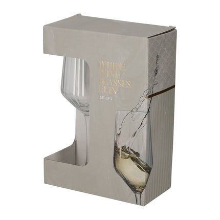 Witte wijnglazen set van 2