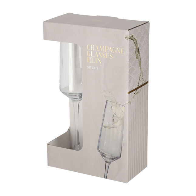 Champagneglazen set van 2