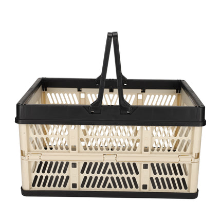 Boodschappenkrat & Koeltas beige