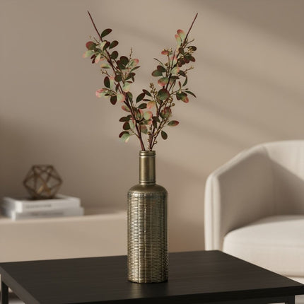 Vaas metaal brons S ø18x58 cm