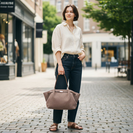 I'm Dutch Damestas Cambridge Dark camel