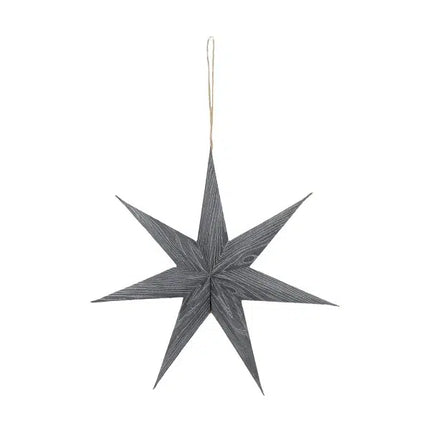 Kerstster papier Donkergrijs ø30 cm