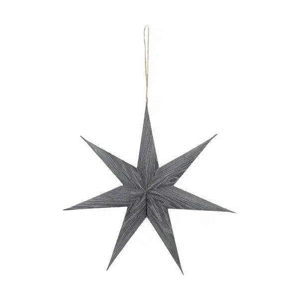 Kerstster papier Donkergrijs ø30 cm