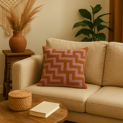 Sierkussen Maze Rose