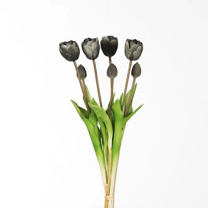 Kunsttulpen zwart - bundel van 7