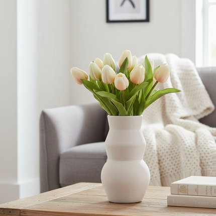 Kunsttulpen - real touch wit set van 7