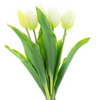 Kunsttulpen - real touch wit set van 5