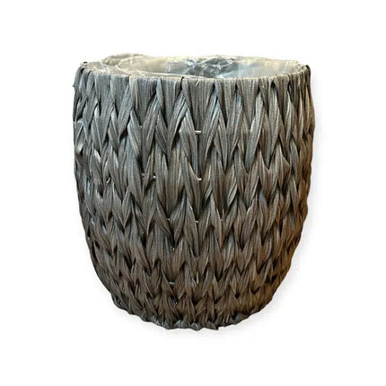 Mand Wicker grijs D32xH35,5