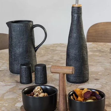 Wafel karaf zwart