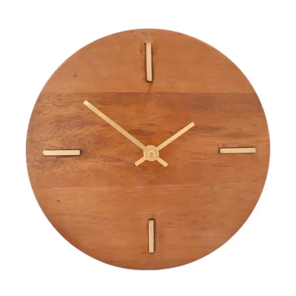 Tafelklok Mango small - bruin