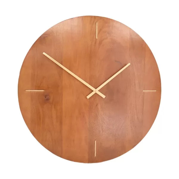 Wandklok Mango large - bruin