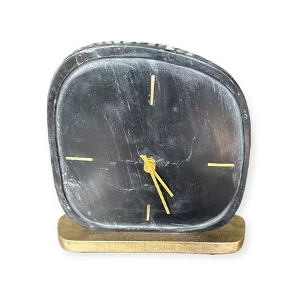 Klok op voet marmer - groot