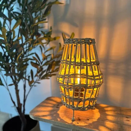 Tafellamp paper rope naturel