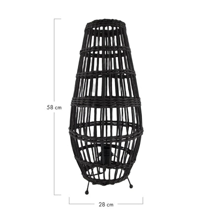 Vloerlamp paper rope zwart