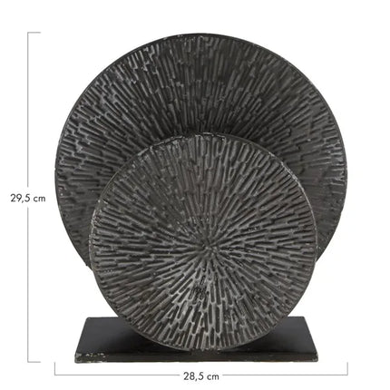 Tafellamp Schijf metaal zwart small