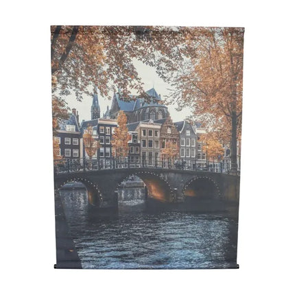 Wandkleed Grachten Amsterdam