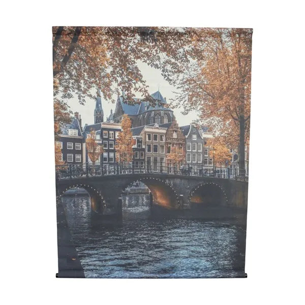 Wandkleed Grachten Amsterdam