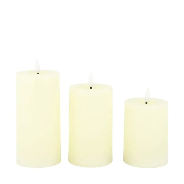 LED Stompkaars set van 3 wit