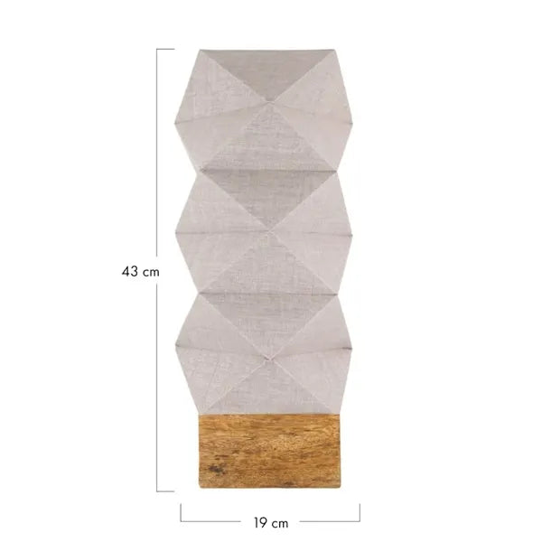 Tafellamp Paper grijs met lichtbron