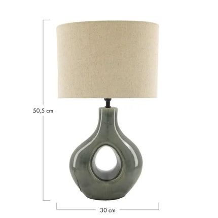 Tafellamp Donut grijs