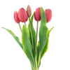 Kunsttulpen - real touch roze set van 5